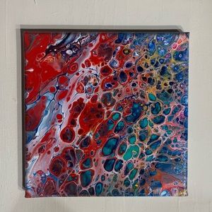 “Funny” Original Pour Painting on canvas